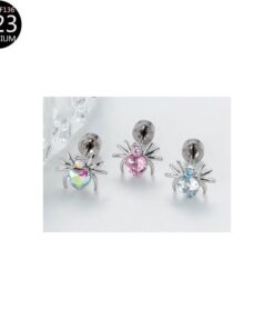 1 Paar Ohrstecker Spinnen Design in drei wundervollen Farben aus Titanstahl