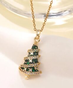 Elegante Halskette mit Anhänger Tannenbaum