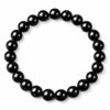Obsidian Armband – Schwarzer Naturstein | 8 mm Perlen | Elastisch