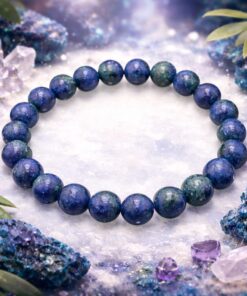 Kraftstein Armband Lapislazuli (optimierter Naturstein) – Klarheit, Wahrheit & innere Stärke