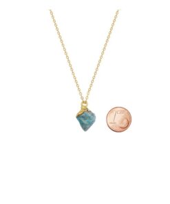 Natürliche Amazonit Kette mit Rohstein-Anhänger – Energie & Balance