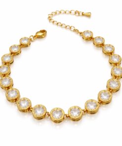 Zirkonia Armband Weiß – 18K Gold PVD beschichtet – elegant & zeitlos