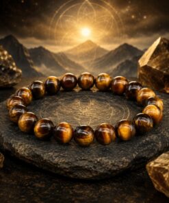 Kraftstein Armband – Natürliches Gelbes Tigerauge – Mut, Schutz & Selbstvertrauen