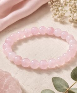 Kraftstein Armband – Rosenquarz – Liebe, Harmonie & Selbstliebe